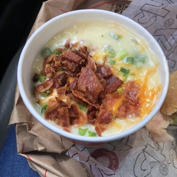 Schlotzsky's - Creamy potato soup, bacon, green onions & cheese! - Sandwiches Near Me - Dallas, Texas