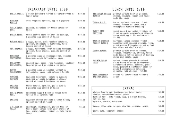 Menu photo 2 Milk Cloud Ashburton, VIC