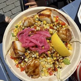 Seared scallops salad Seared scallops salad