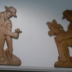 US Post Office - Artwork showing tobacco farming