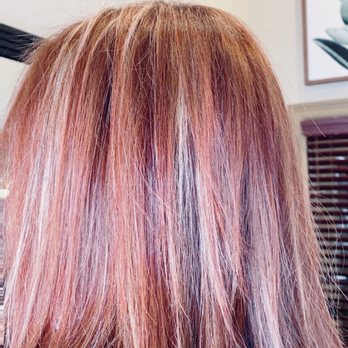 Zoom Salon - Copper red with baby blonde - Hair Stylists Near Me - Houston, Texas Zoom Salon - Copper red with baby blonde - Hair Stylists Near Me - Houston, Texas