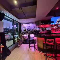 Raxx Pool Room, Sports Bar & Grill - Left side of Bar i thought was Kool with a photo from the Movie SHINNING