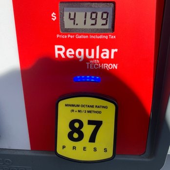 Chevron - $4.20 per gallon 87 octane cash or Chevron card otherwise $.10 more per gallon - Gas Stations Near Me - San Diego, California Chevron - $4.20 per gallon 87 octane cash or Chevron card otherwise $.10 more per gallon - Gas Stations Near Me - San Diego, California