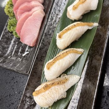 Fresh Ocean Market - Yellowtail Sashimi & Black Cod Miso Sushi. - Seafood Markets Near Me - Anaheim, California Fresh Ocean Market - Yellowtail Sashimi & Black Cod Miso Sushi. - Seafood Markets Near Me - Anaheim, California