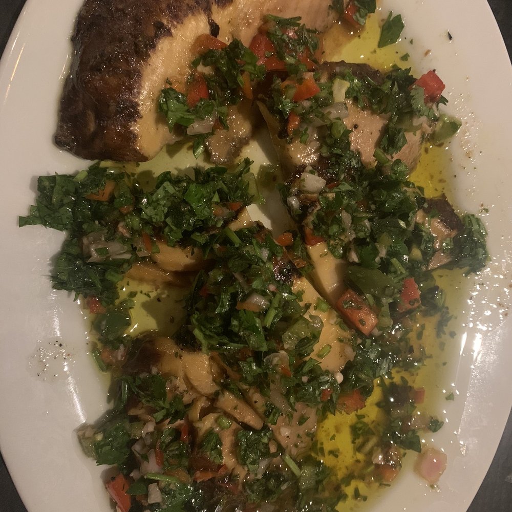 The Rustic - Mushroom chop (portabella mushroom with chimichurri sauce) vegan dude but tastes like meat! - Venues & Event Spaces Near Me - Houston, Texas