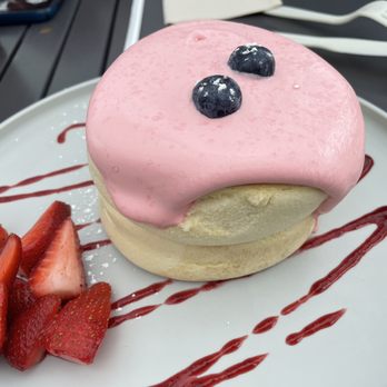 Burnt Crumbs - Strawberry Japanese pancake - New American Near Me - Irvine, California Burnt Crumbs - Strawberry Japanese pancake - New American Near Me - Irvine, California