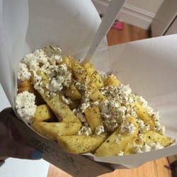 Greek Street Food - Chips with fetta