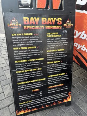 Menu photo 1 Bay Bay's Burgers Brandon, FL Menu photo 1 Bay Bay's Burgers Brandon, FL