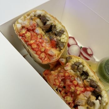 Fatima's Grill - Cali Cheetos burrito - Mediterranean Near Me - Downey, California