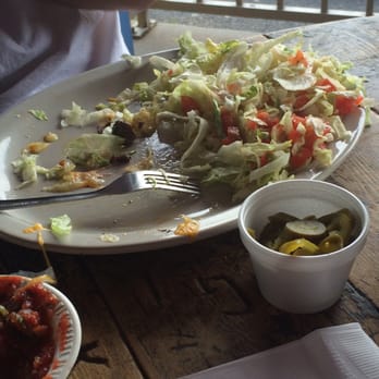 Mamarita's Border Cafe - All the lettuce that was on top of our nachos - Tex-Mex Near Me - Lubbock, Texas