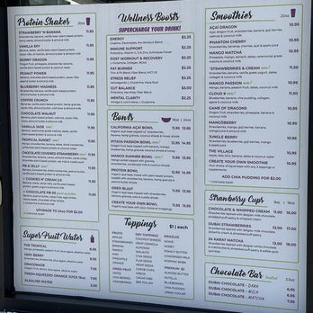Protini Bar - Menu - Juice Bars & Smoothies Near Me - Woodland Hills, California