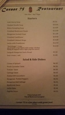 Menu photo 3 Corner 75 Restaurant Randwick, NSW