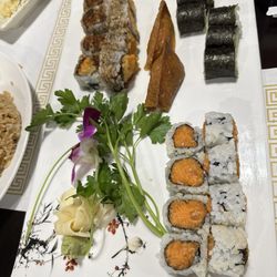 Moya Sushi Asian Cuisine - Spicy Salmon Roll, Sweet Potato Roll, Inari Sushi, Avocado Roll