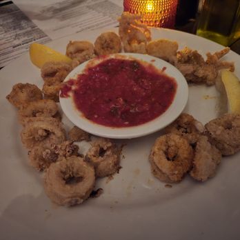 Roman Cucina - Calamari appetizer. Super good. Filled up on this ahead of dinner - Italian Near Me - Dallas, Texas Roman Cucina - Calamari appetizer. Super good. Filled up on this ahead of dinner - Italian Near Me - Dallas, Texas