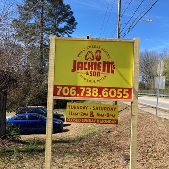 Jackie M's & Son - Sign - Cheesesteaks Near Me - Augusta, Georgia