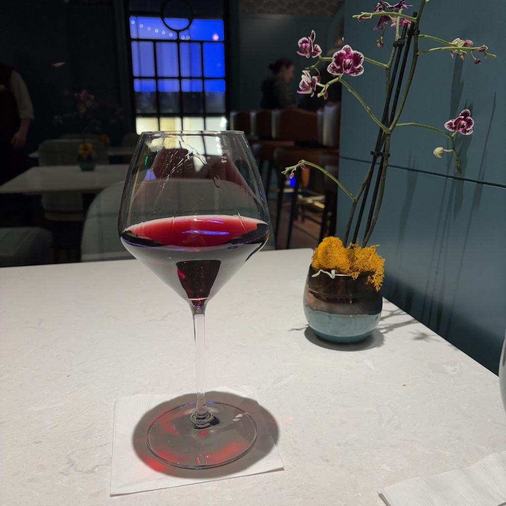 Glass of Cabernet Sauvignon at Compton Place Bistro.
