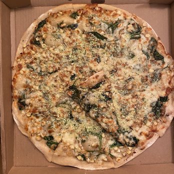 Dimond Slice Pizza - Corn, spinach pizza - Pizza Near Me - Oakland, California