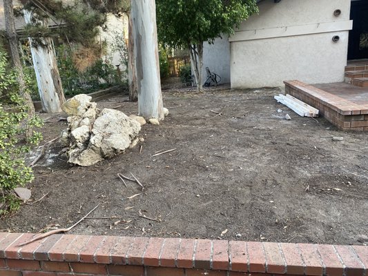 Sod Installation (Mission Viejo) - The realtor wanted to house to have new sod and planters to make the house look presentable.