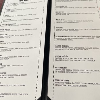 The Tini Martini Bar - Menu - Cocktail Bars Near Me - St Augustine, Florida The Tini Martini Bar - Menu - Cocktail Bars Near Me - St Augustine, Florida