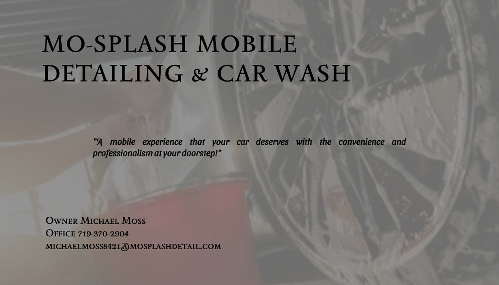 Mo Splash Mobile Detailing and Car wash, Penrose Roadtrippers