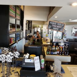 Moo Gourmet Burgers - Counter for placing your order.