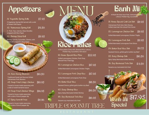 Menu photo 2 Triple Coconut Tree Vietnamese Restaurant Burnaby, BC Menu photo 2 Triple Coconut Tree Vietnamese Restaurant Burnaby, BC