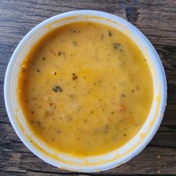 Milio's Sandwiches - Wicked Thai style chicken and rice soup