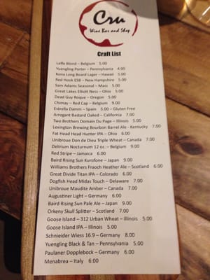 Menu photo 7 Cru Gastro Lounge Oxford, OH Menu photo 7 Cru Gastro Lounge Oxford, OH
