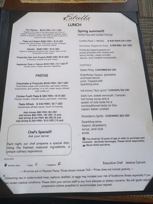 Menu photo 7 Estrella Restaurante Cabo San Lucas, BCS