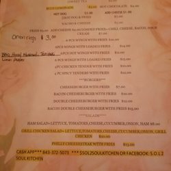 S.O.L 2 Soul Kitchen - Just a taste of what we offer.