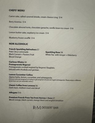 Menu photo 5 R&M Dessert Bar Bellevue, WA Menu photo 5 R&M Dessert Bar Bellevue, WA