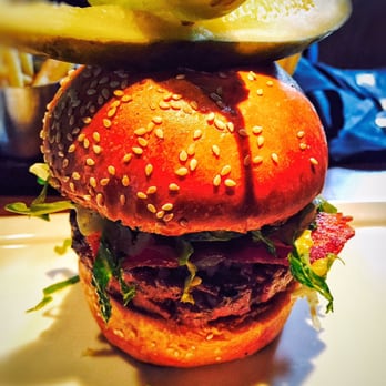 Bourbon Steak - OAK-FIRED PRIME STEAK BURGER -- CABOT CLOTHBOUND CHEDDAR, BACON & HOUSE SECRET SAUCE - Steakhouses Near Me - Washington, DC, District of Columbia Bourbon Steak - OAK-FIRED PRIME STEAK BURGER -- CABOT CLOTHBOUND CHEDDAR, BACON & HOUSE SECRET SAUCE - Steakhouses Near Me - Washington, DC, District of Columbia