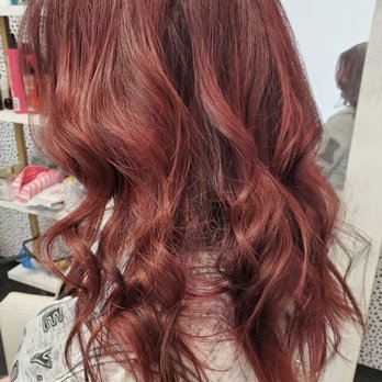 EdithV. Hair Studio - Black to red was in stages n finally got there after I think 4-6 stages of lightning - Hair Stylists Near Me - Montrose, California EdithV. Hair Studio - Black to red was in stages n finally got there after I think 4-6 stages of lightning - Hair Stylists Near Me - Montrose, California