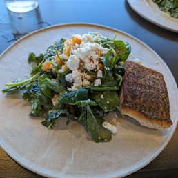 Summer salad w striped bass, $30 Summer salad w striped bass, $30