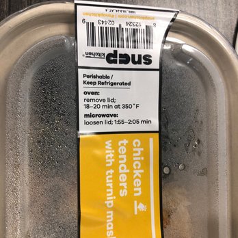 Snap Kitchen - Kirby - Kale and turnip mash with chicken tender $10 - Gluten-Free Near Me - Houston, Texas Snap Kitchen - Kirby - Kale and turnip mash with chicken tender $10 - Gluten-Free Near Me - Houston, Texas