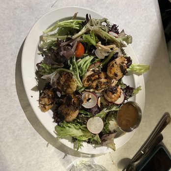 BrewRiver Creole Kitchen - Salad with blackened shrimp - Gastropubs Near Me - Cincinnati, Ohio BrewRiver Creole Kitchen - Salad with blackened shrimp - Gastropubs Near Me - Cincinnati, Ohio
