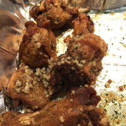 Garlic Wings; Ordered extra crispy Garlic Wings; Ordered extra crispy