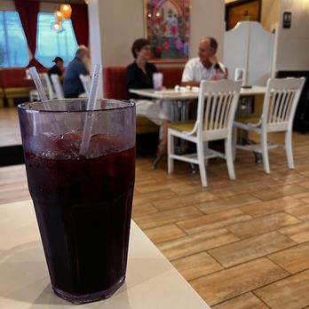Zaatar Lebanese Grill - A fruity Lebanese drink called vimto - Lebanese Near Me - San Antonio, Texas