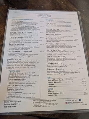 Menu photo 7 MexicanBar Poway, CA Menu photo 7 MexicanBar Poway, CA