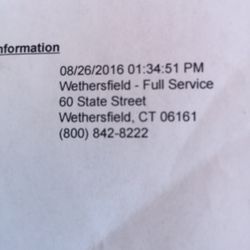 DMV - Time stamped receipt 1:24:51 pm