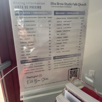 Elite Brow Studio - Pricing 2026 - Waxing Near Me - Seven Corners, Virginia
