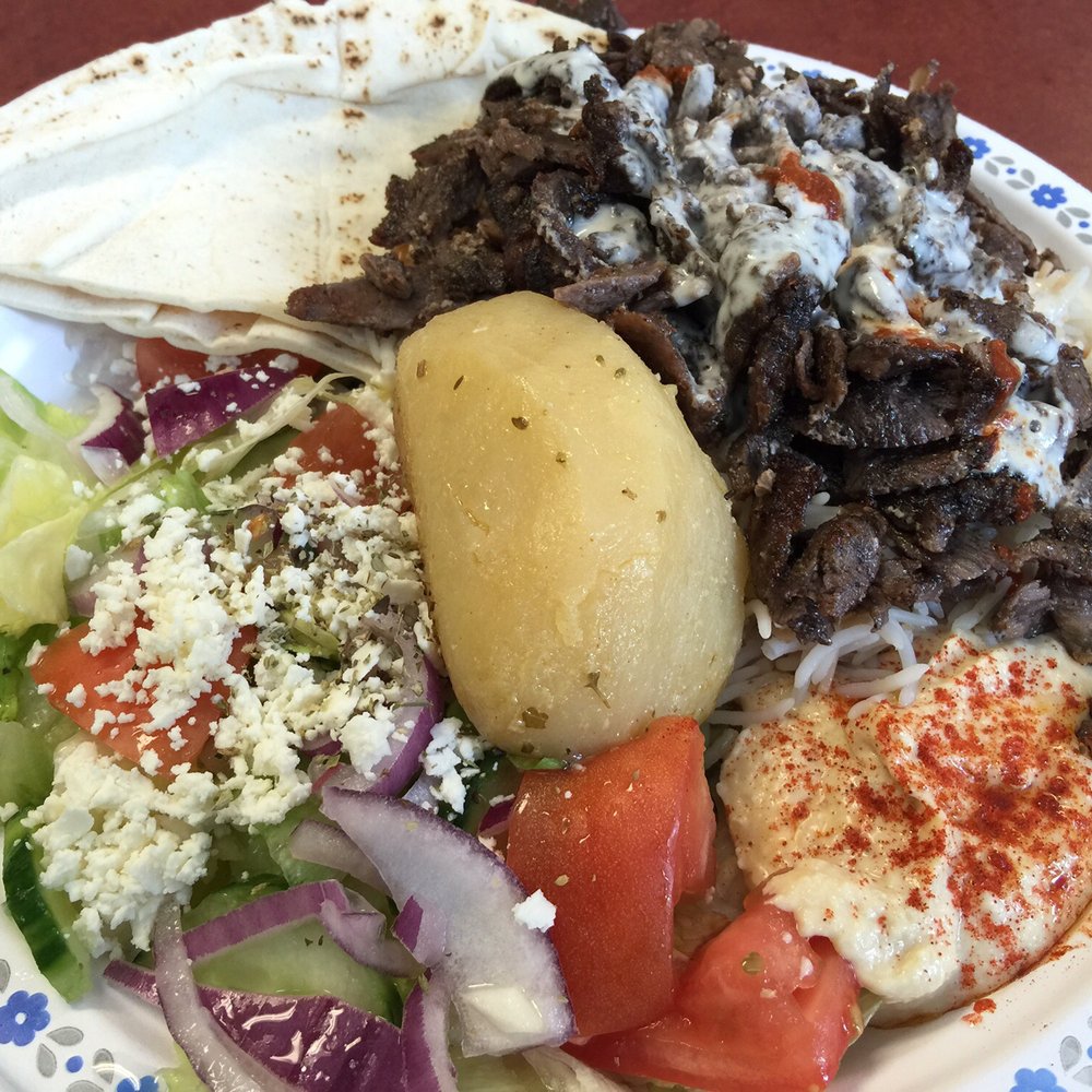 lamb shawarma plate