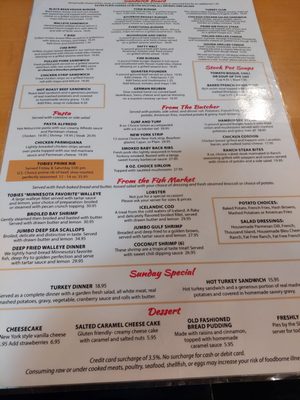 Menu photo 2 Tobies Restaurant & Bakery Hinckley, MN Menu photo 2 Tobies Restaurant & Bakery Hinckley, MN