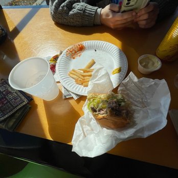 TK Burgers - THE BURRRRRG (hamburger with fries) the picture isn't really doing it justice - Burgers Near Me - Mission Viejo, California