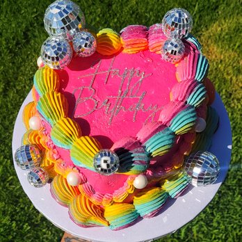 Pastries by Leah - Rainbow Birthday Cake - Custom Cakes Near Me - Irvine, California Pastries by Leah - Rainbow Birthday Cake - Custom Cakes Near Me - Irvine, California