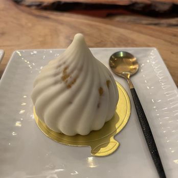 The Spoon - Yuzu Mango Mousse - Desserts Near Me - Stanton, California The Spoon - Yuzu Mango Mousse - Desserts Near Me - Stanton, California