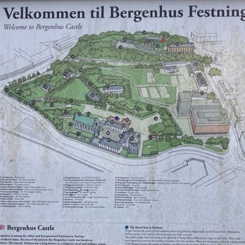 Håkonshallen - Map of the Castle area - Museums Near Me - Bergen, 12