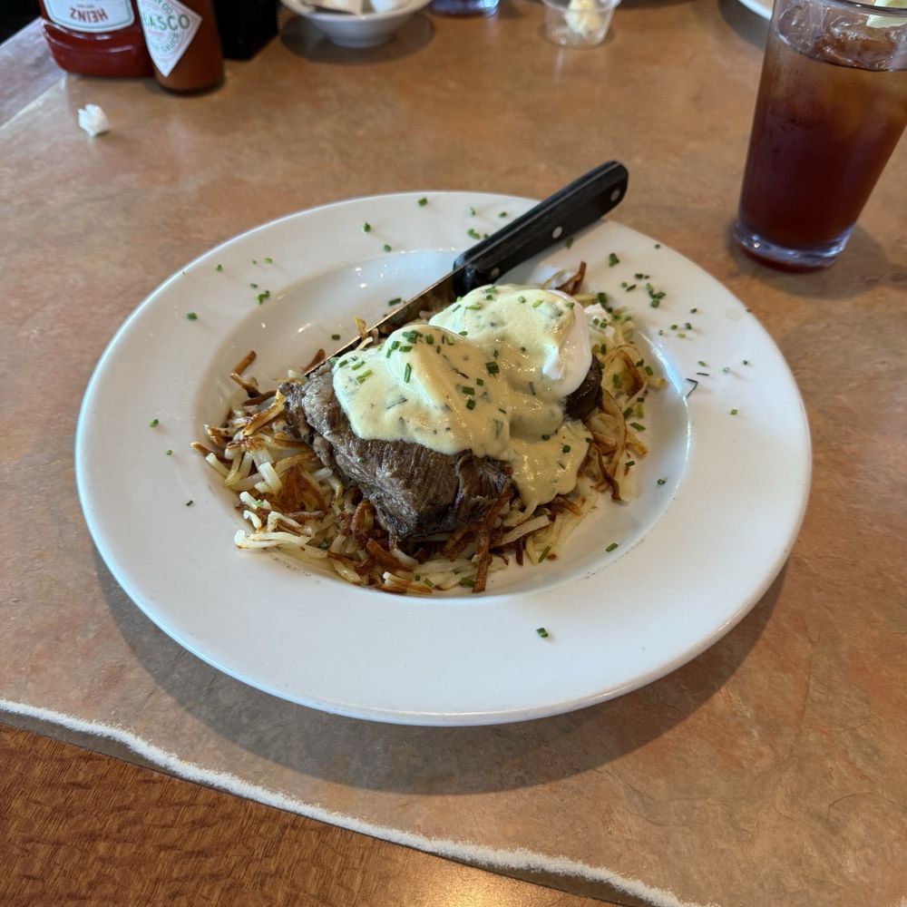 Keno's Restaurant - Short Rib Eggs Benedict - American Near Me - Anaheim, California Keno's Restaurant - Short Rib Eggs Benedict - American Near Me - Anaheim, California