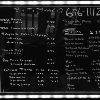 Big J's BubbaQ - Menu May 2022 - Barbeque Near Me - Arden, North Carolina Big J's BubbaQ - Menu May 2022 - Barbeque Near Me - Arden, North Carolina