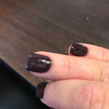 Princess Nails & Spa - That's not a glare that a rough part of my nail that was bumpy that he did not fix. The rest of my nails are uneven and awful!!!! - Nail Salons Near Me - Mcdonough, Georgia